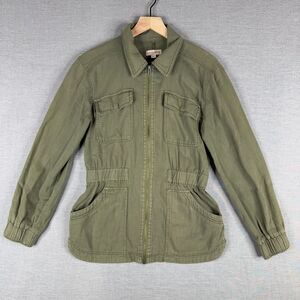 Knox Rose Womens‎ Utility Jacket Size Small Green Cargo Military Outerwear